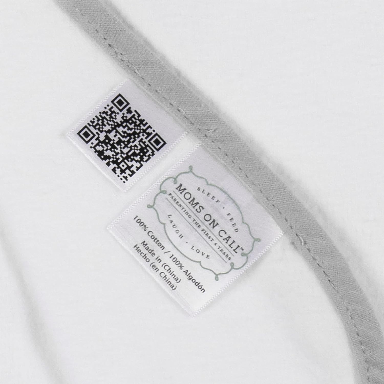 MOMS ON CALL Baby Swaddle 0-3 Months Newborn, Essential Swaddle Blanket | 48X48 | Cotton (Modern White) - Image 5